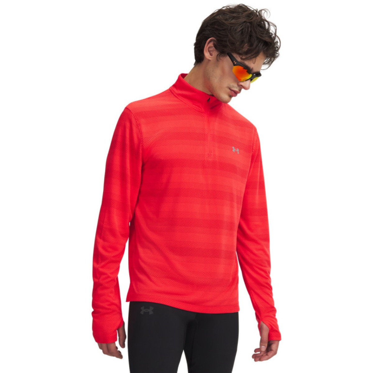 Męska bluza do biegania Under Armour UA Velociti 1/4 Zip - czerwona