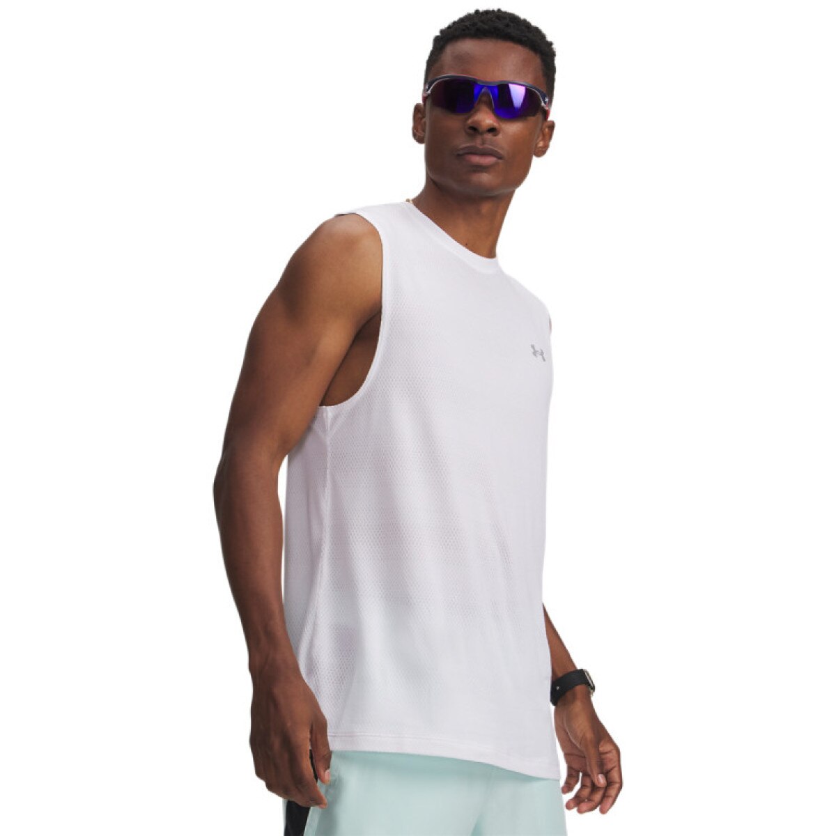 Męska koszulka do biegania Under Armour UA Velociti Tank - biała