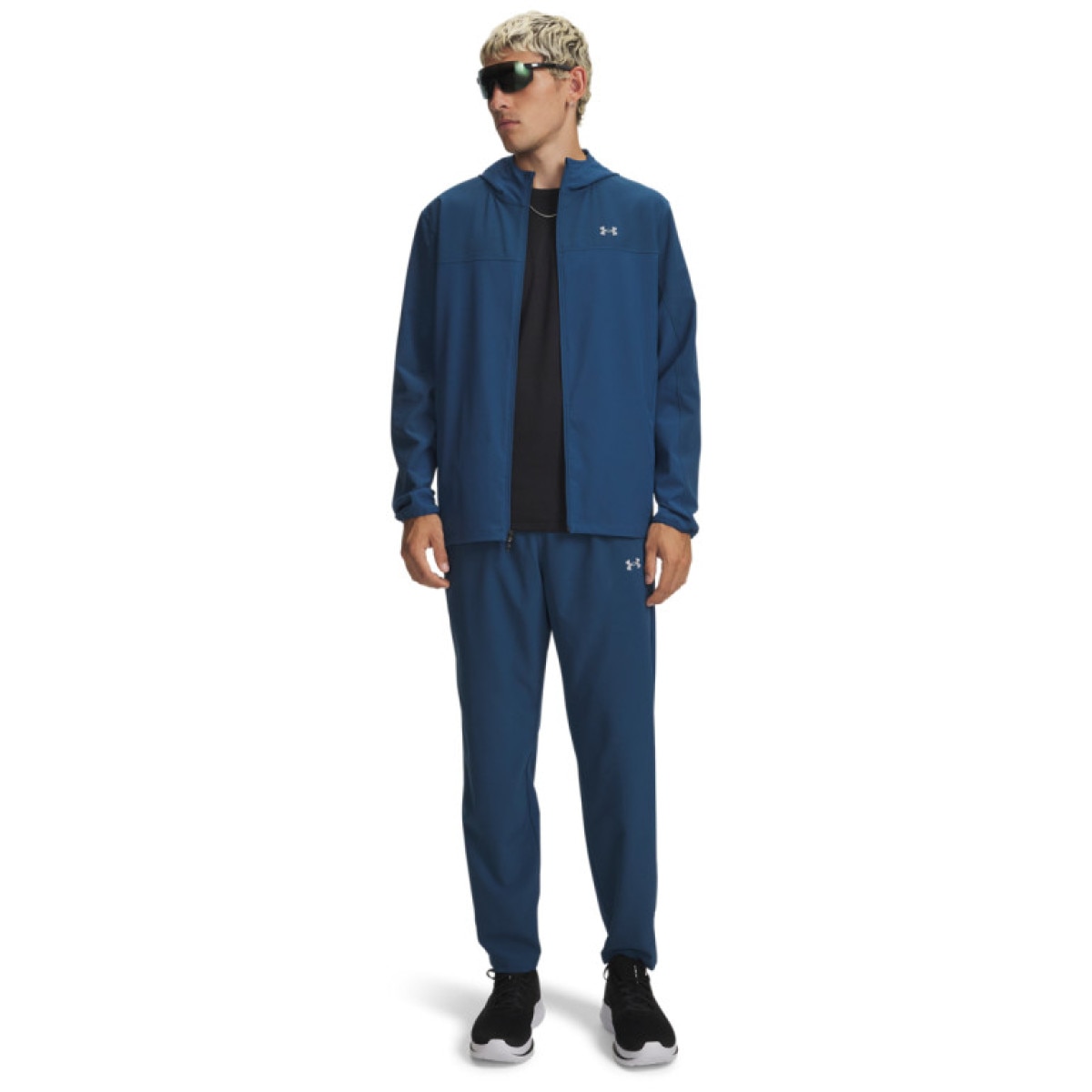 Meskie spodnie do biegania Under Armour UA Velociti Pro Storm Pants - granatowe