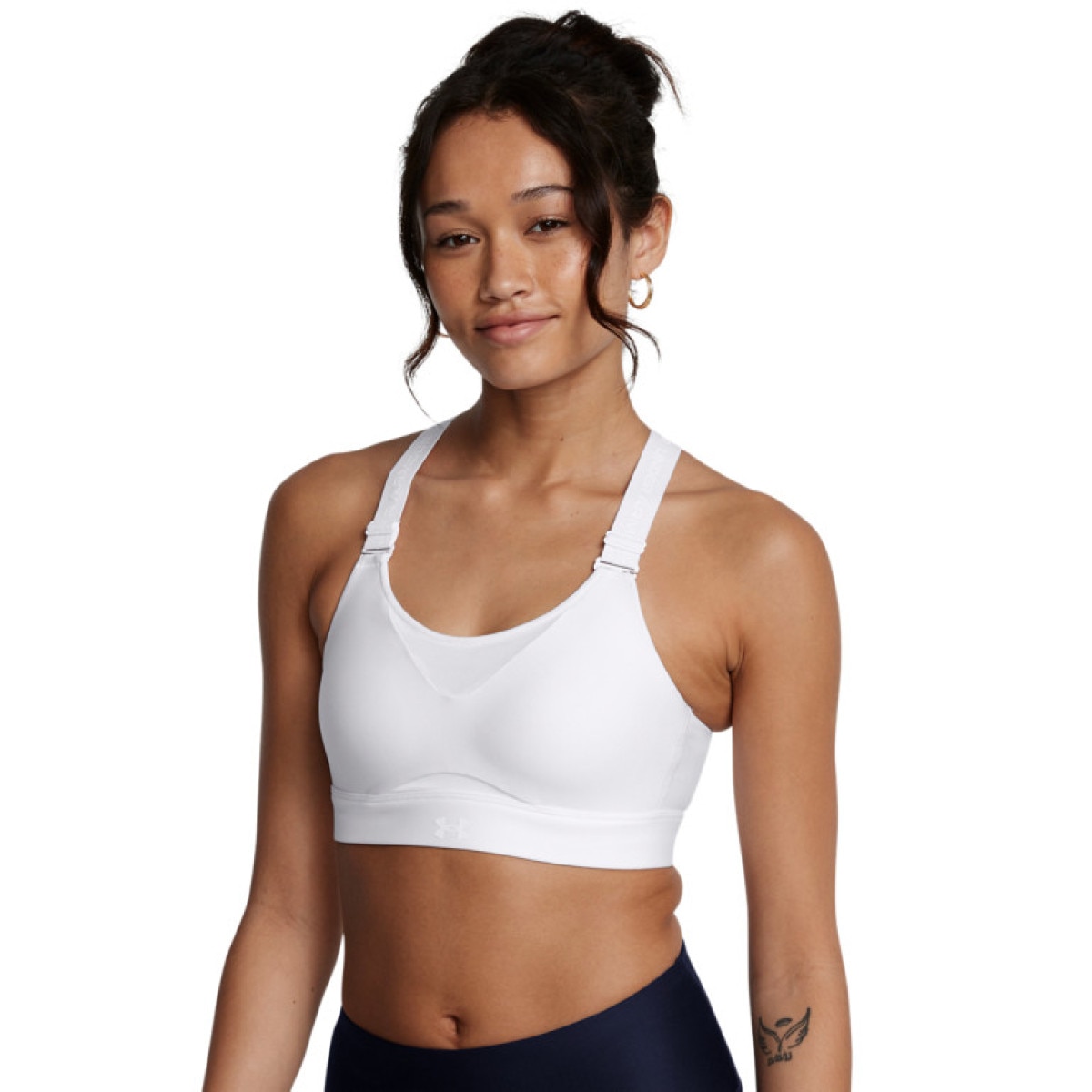 Biustonosz treningowy Under Armour UA Infinity High 2.0 Bra - biały