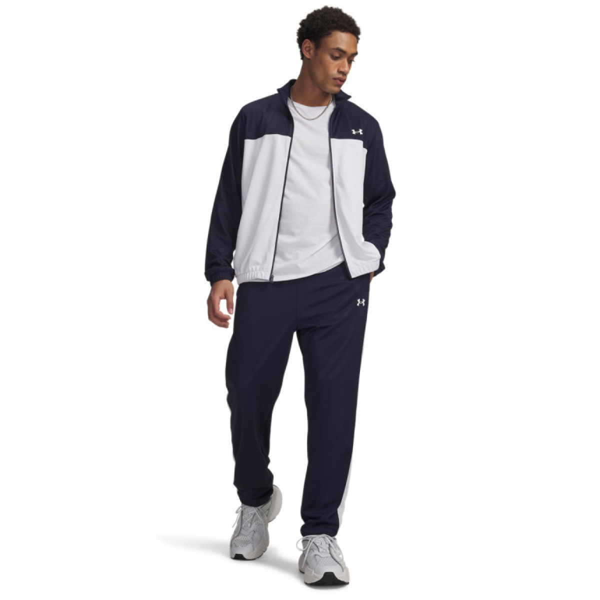 Męski komplet dresowy Under Armour UA EMEA Tracksuit Novelty - granatowy
