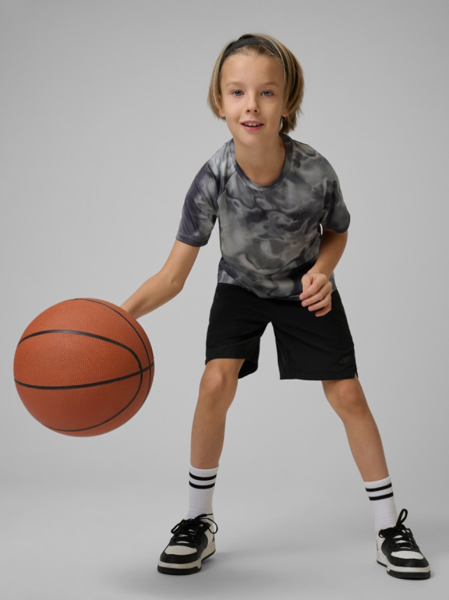 Chłopięce spodenki treningowe 4F 44FJRSS26TFSHM1751 - czarne