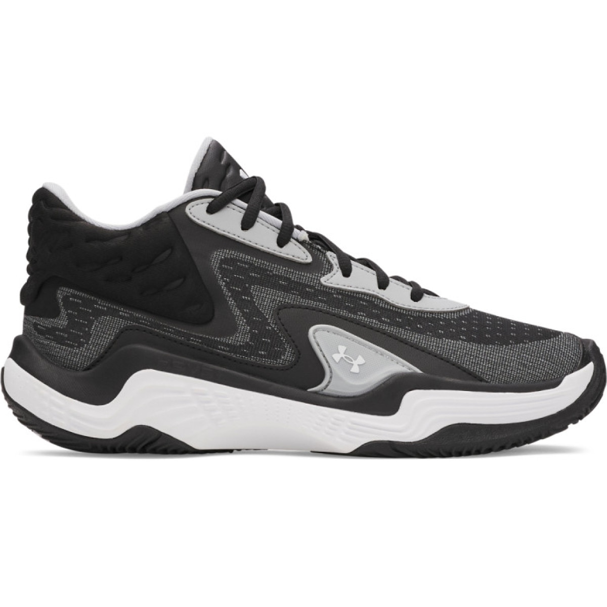 Buty do koszykówki uniseks Under Armour UA Spawn 7 Mid - czarne