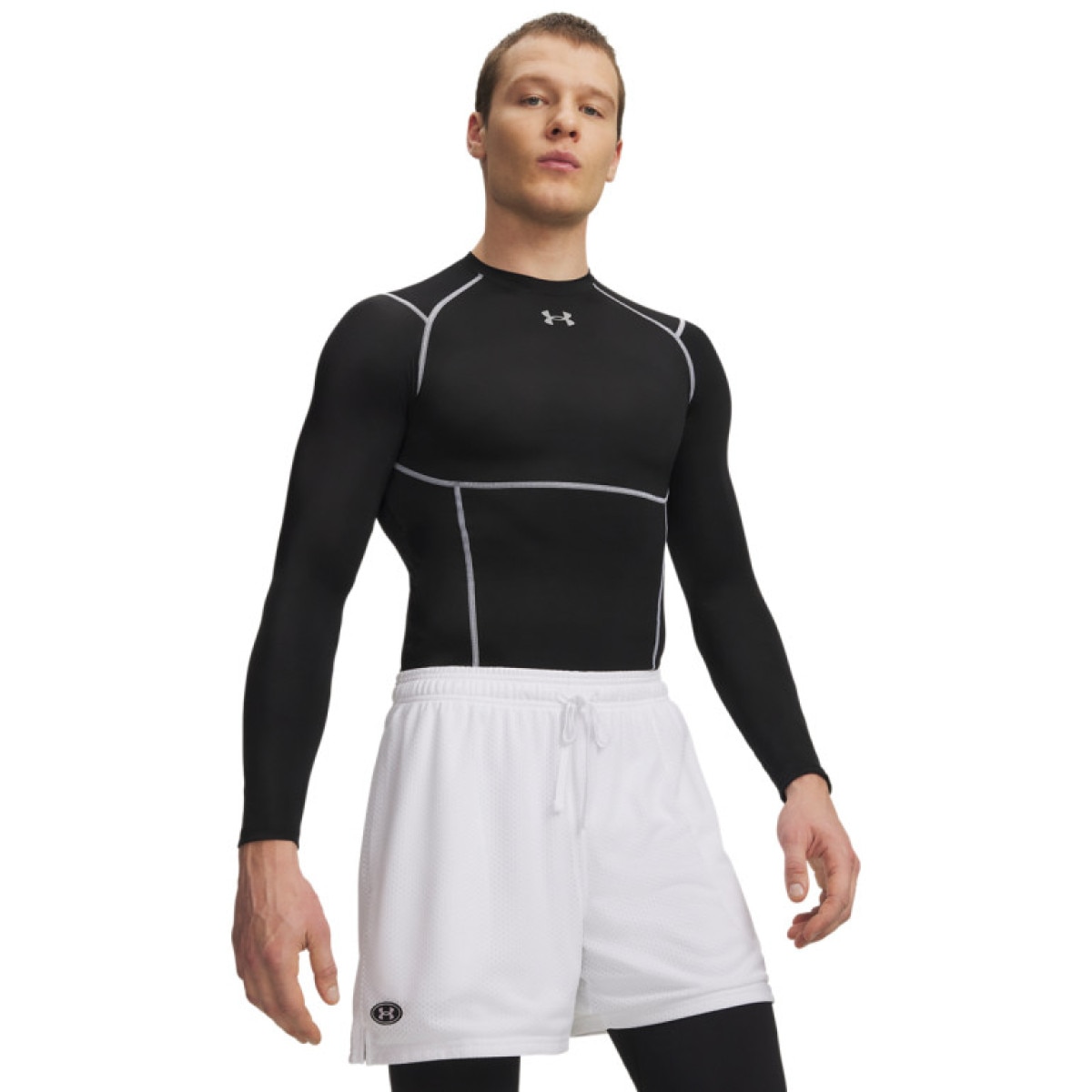 Męski longsleeve trenignowy Under Armour UA HeatGear Elite Comp LS - czarny