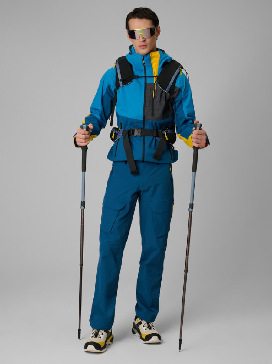 Męskie spodnie trekkingowe 4F 4FRSS26TFTRM1438 - granatowe