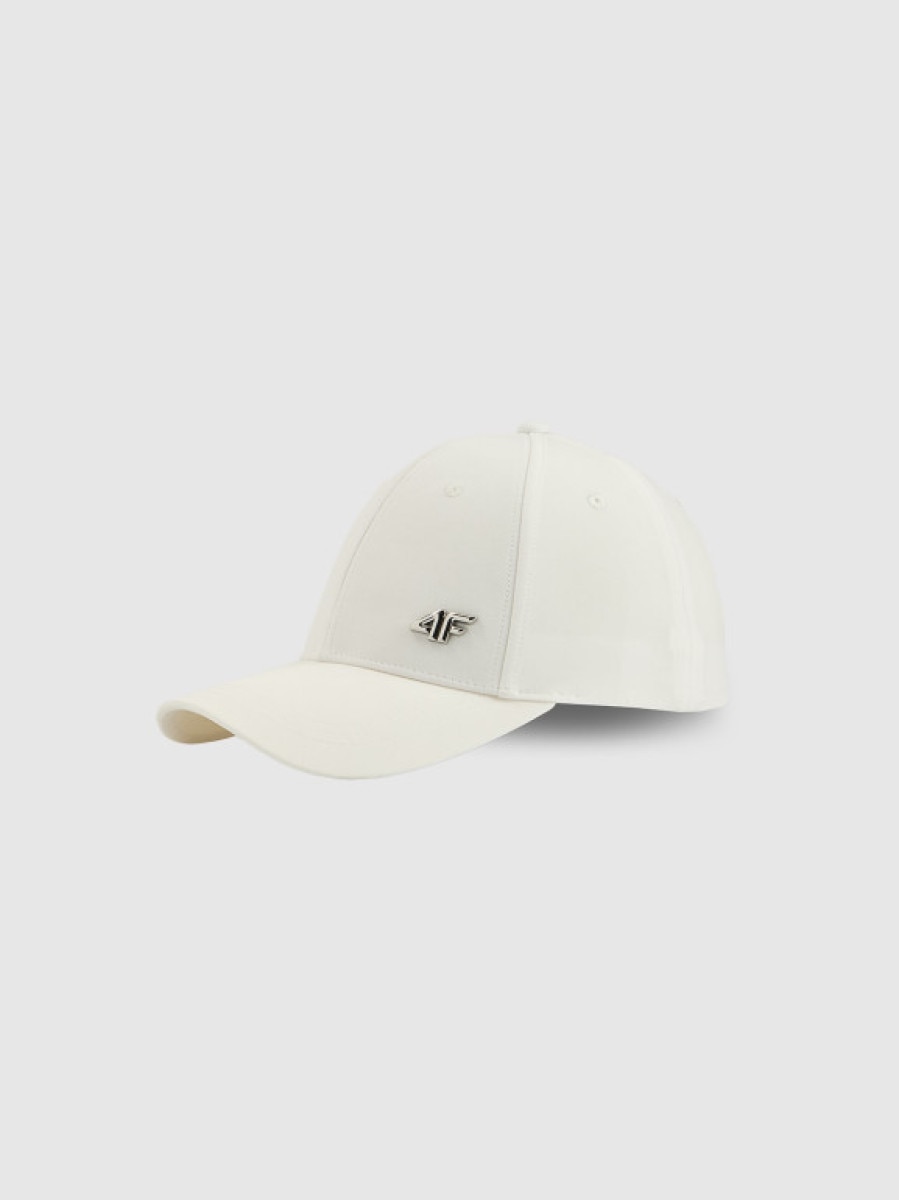Czapka z daszkiem uniseks 4F 4FRSS26ACABU641 - biała