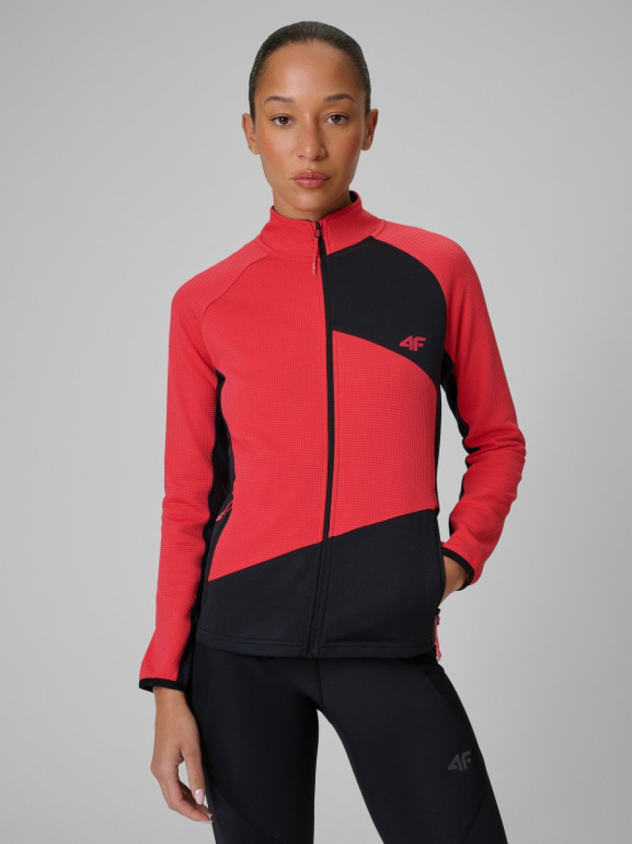 Damska bluza trekkingowa 4F 4FRSS26TFSWF0986 - różowa
