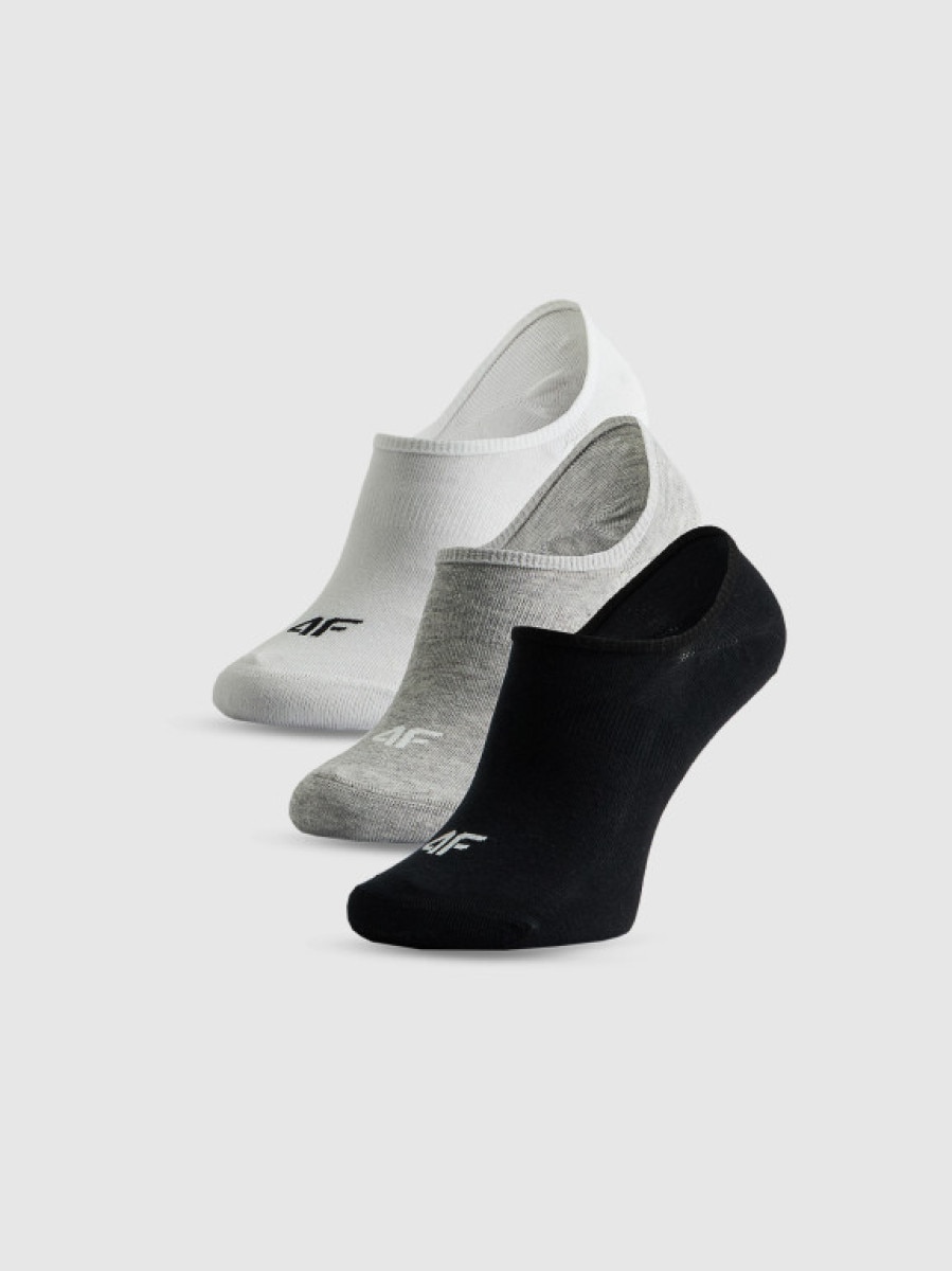 Męskie skarpetki stopki (3-pack) 4F 4FRSS26USOCM0833 - multikolor