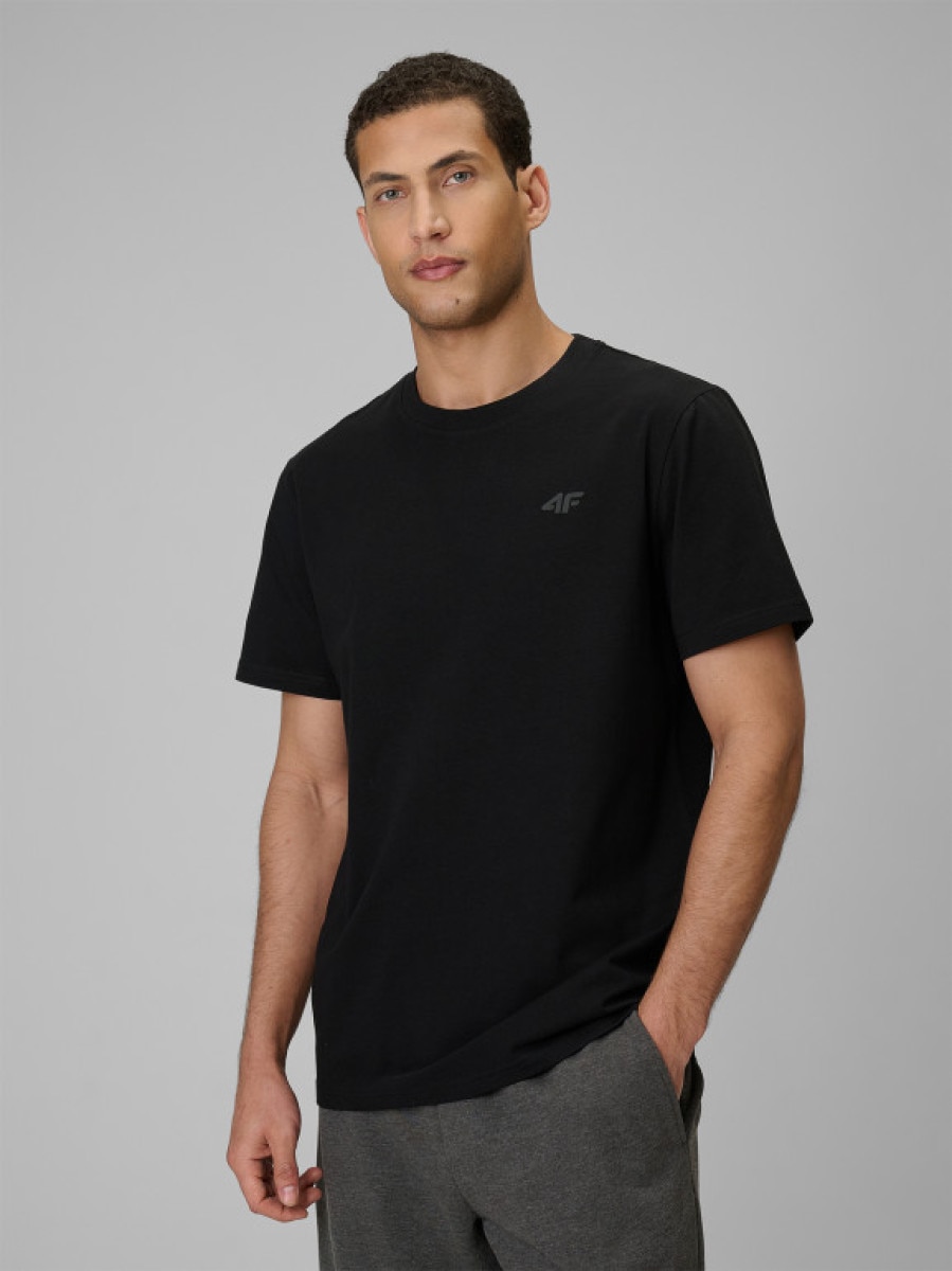 Męski t-shirt bez nadruku (2-pack) 4F 4FRSS26TTSHM4226 - multikolor