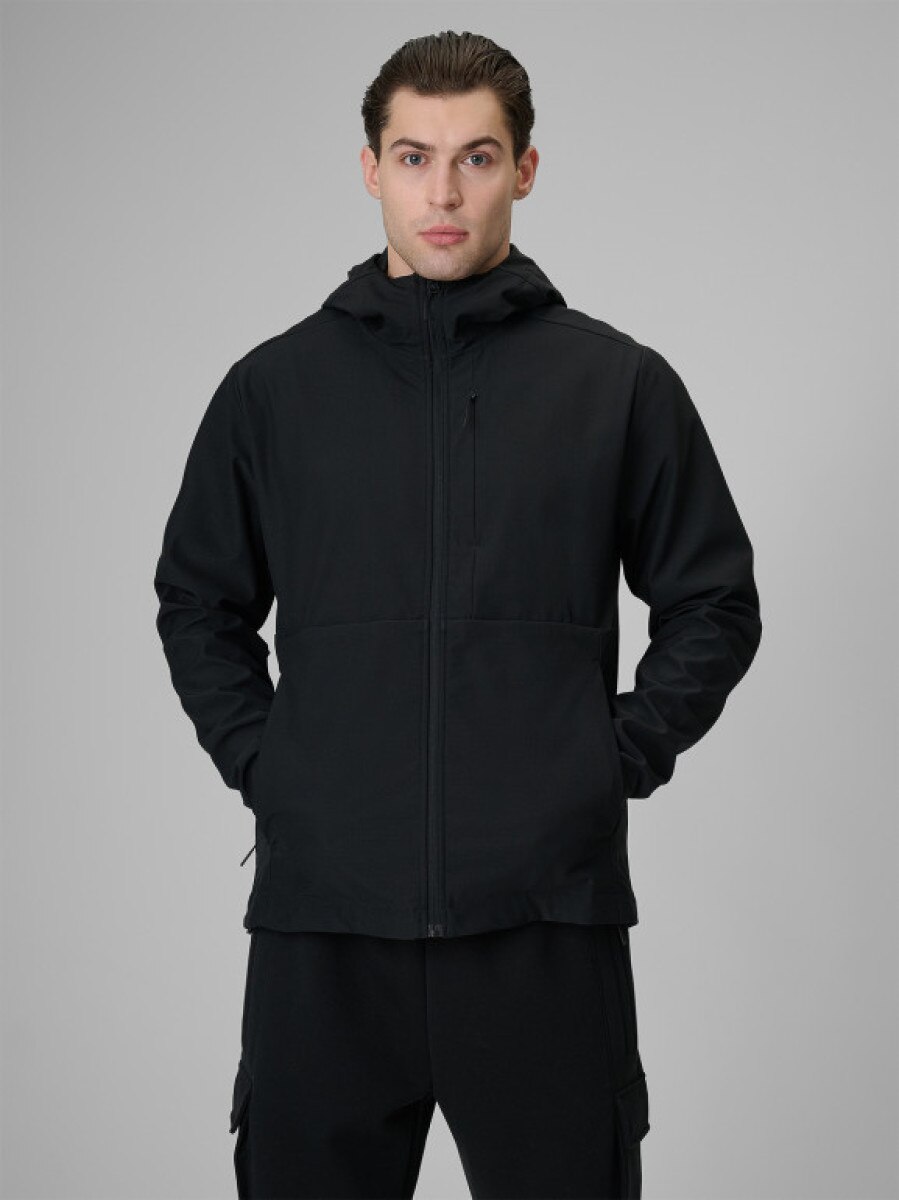 Męska kurtka przejściowa softshell 4F 4FRSS26TSOFM664 - czarna
