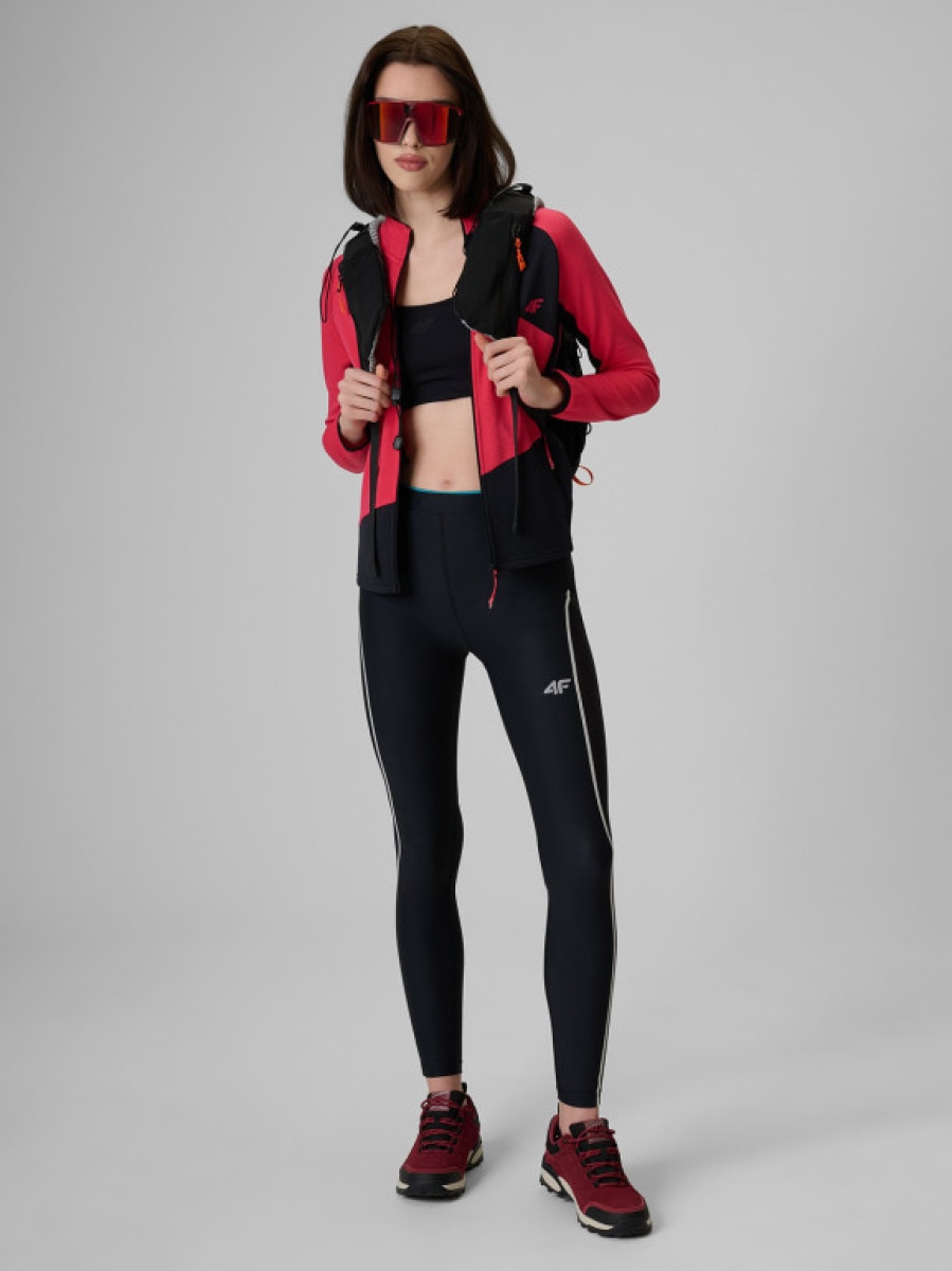Damskie legginsy trekkingowe 4F 4FWSS26TFTRF1329 - czarne