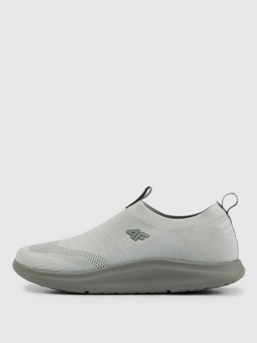 Męskie sneakersy wsuwane NEONITE 4F 4FRSS26FSNEM020 - szare