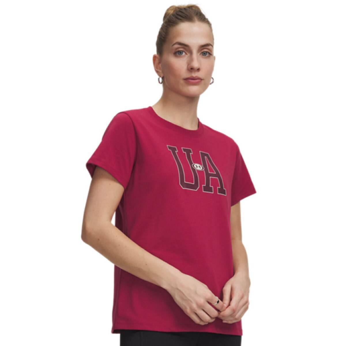 Damska koszulka z krótkim rękawem Under Armour UA W ICON FLCE GRAPHC SS - czerwona