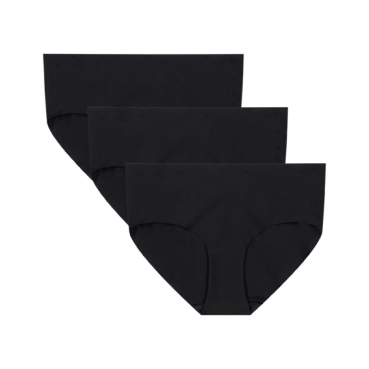 Damskie hipstery (3-pack) Under Armour UA Essential Stretch Noshow Hipster-Solid 3pk - czarne