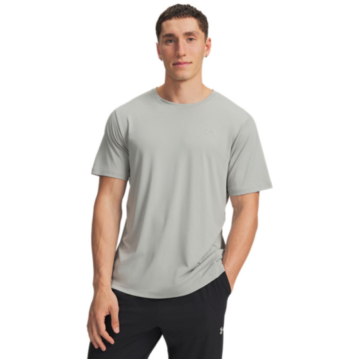 Męska koszulka z krótkim rękawem Under Armour M Explor IsoChill UPF SS - szara