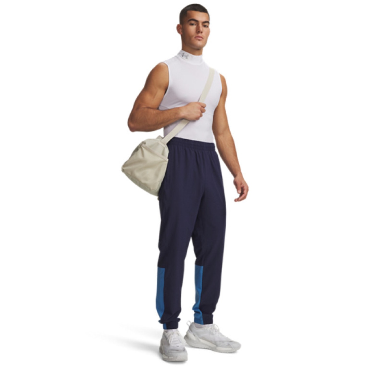 Męskie spodnie treningowe Under Armour UA Tech Utility Woven Pant - granatowe