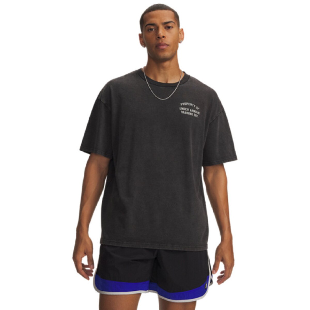 Męski t-shirt z nadrukiem Under Armour UA M HWT PROPERTY OF UA SS - czarny