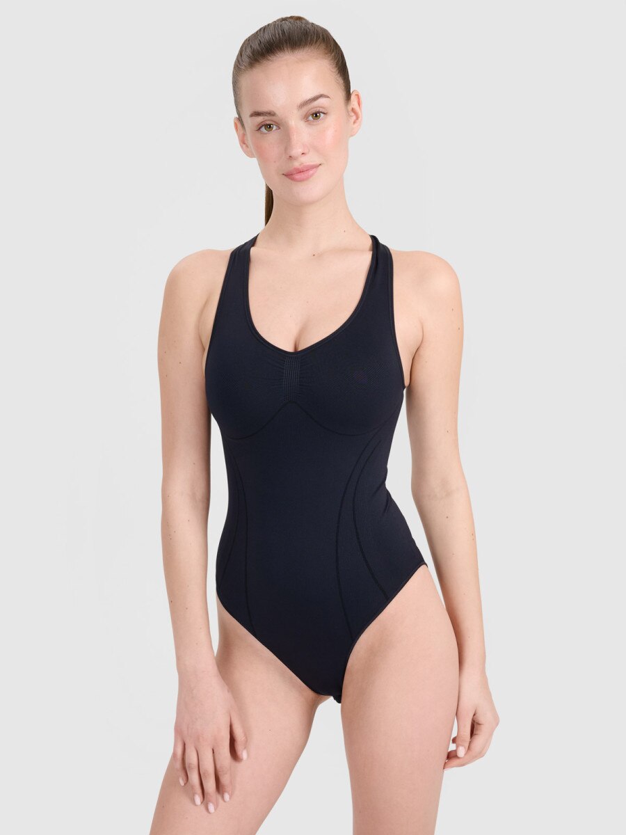 Damskie body treningowe 4F 4FRSS25TFBOF004 - czarne