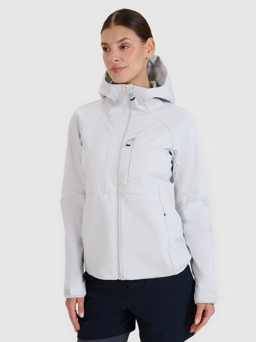 Damski softshell 4F 4FWSS25TSOFF315 - szary