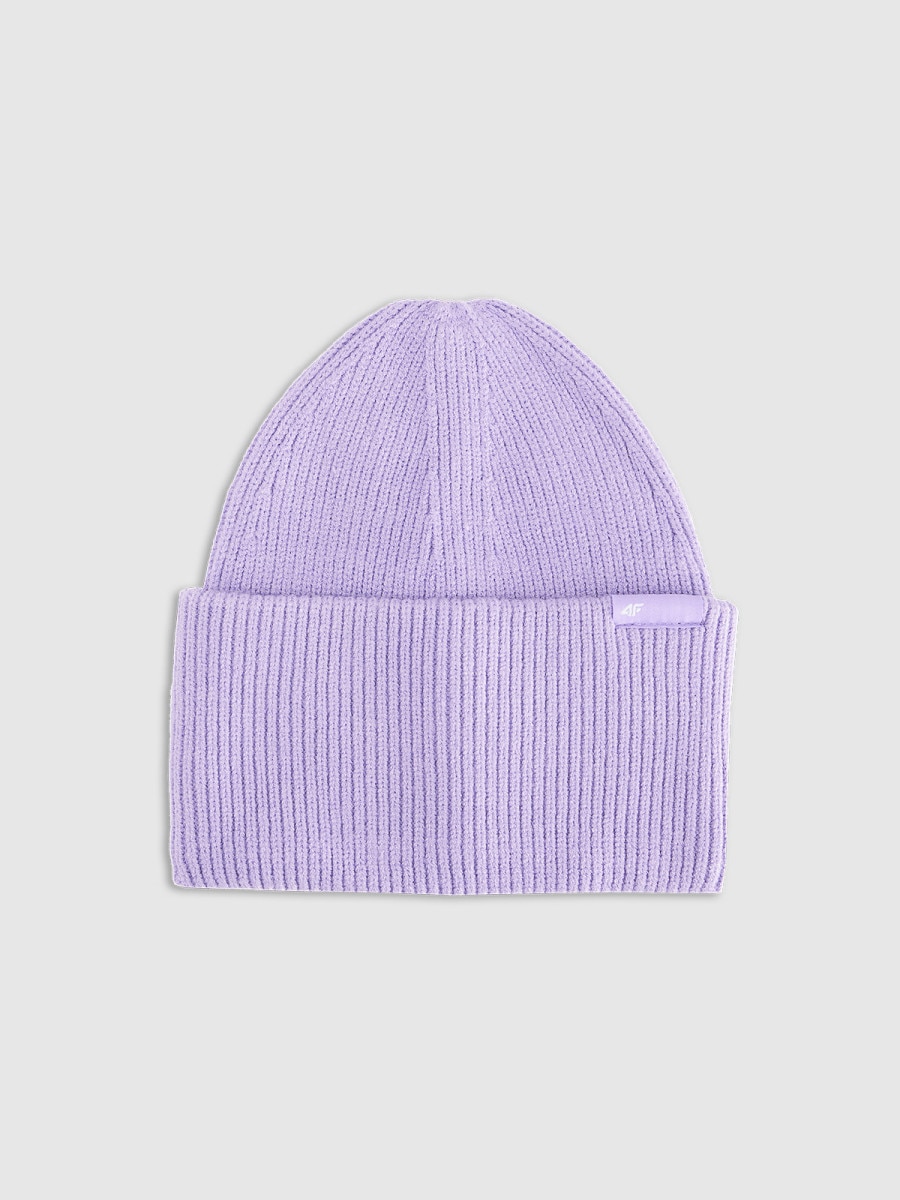 Czapka beanie uniseks 4F 4FRAW25ACAPU0738 - fioletowa