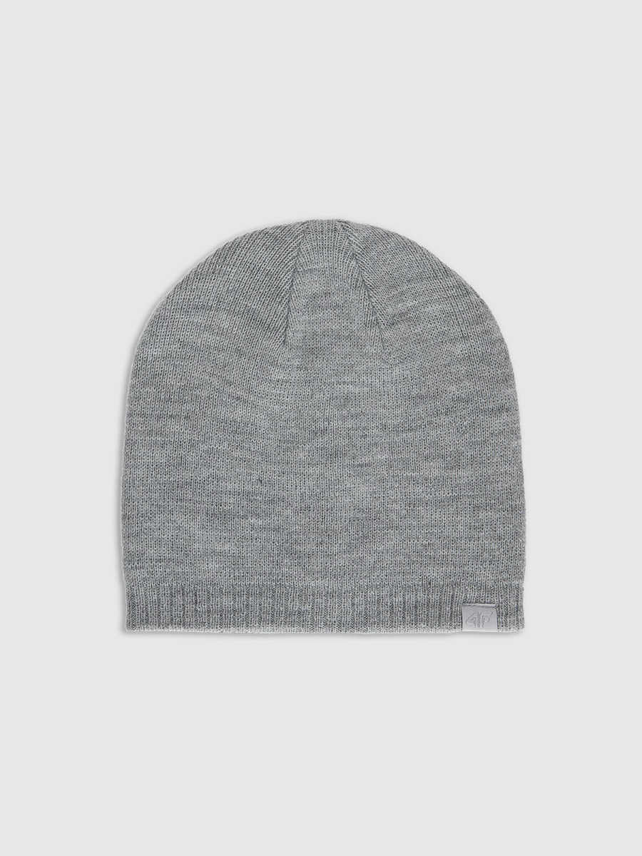 Czapka zimowa uniseks 4F 4FWMM00ACAPU633 - szara