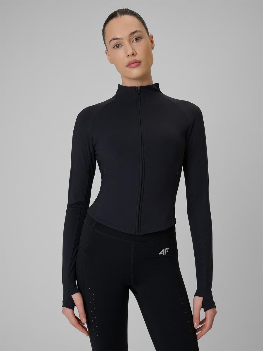 Damska bluza treningowa 4F 4FRSS26TFSWF0949 - czarna