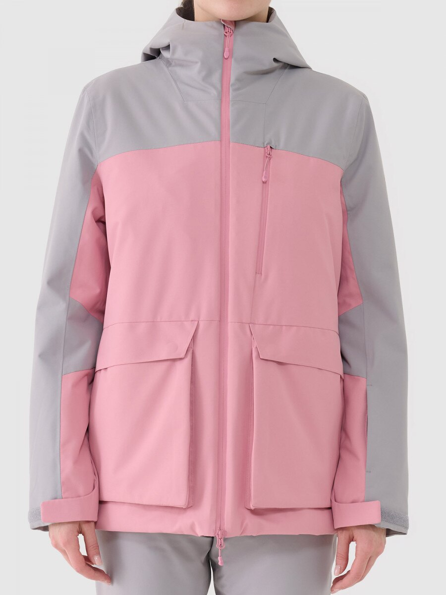 Damska kurtka narciarska 4F 4FWAW24TTJAF0782 - różowa