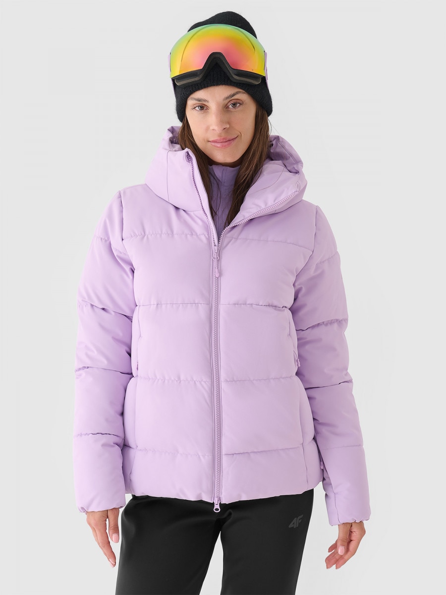 Damska kurtka narciarska 4F 4FWAW24TTJAF573 - fioletowa