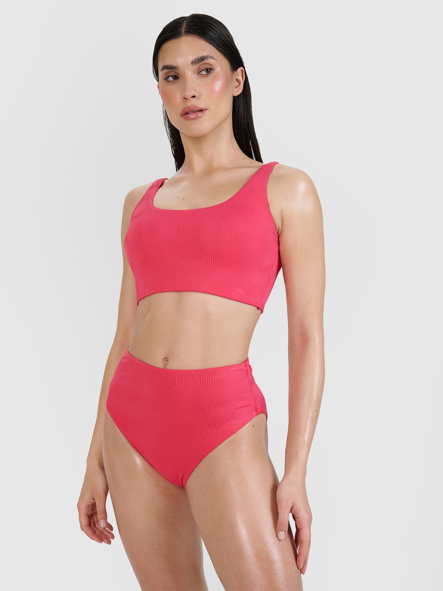 Damski kostium kąpielowy (góra) 4F 4FRSS25UBKTF084 - różowy