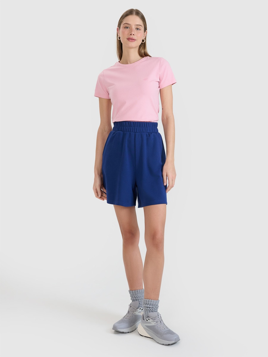 Damskie spodenki dresowe 4F 4FWMM00TSHOF771 - granatowe