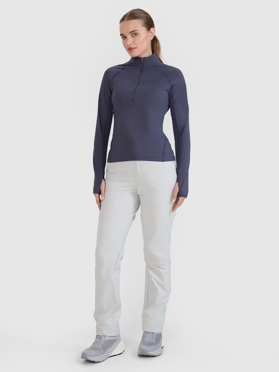 Damskie spodnie trekkingowe 4F 4FWSS25TFTRF0796 - szare