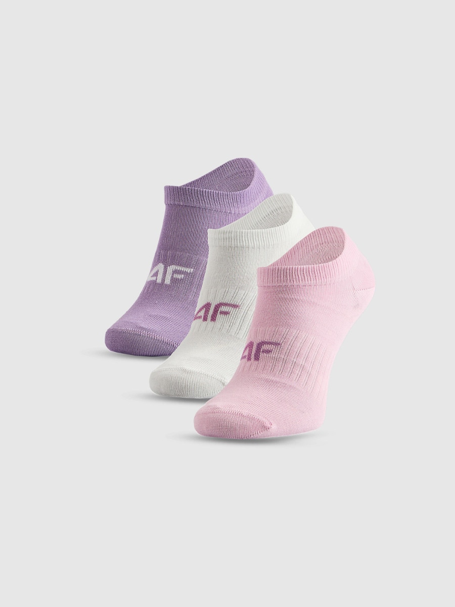 Dziewczęce skarpetki (3-pack) 4F 4FJRSS26USOCF0856 - multikolor