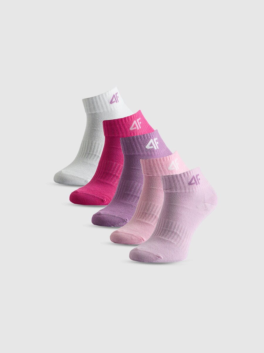 Dziewczęce skarpetki (5-pack) 4F 4FJRSS26USOCF0858 - multikolor