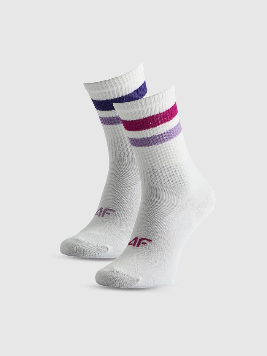 Dziewczęce skarpetki (2-pack) 4F 4FJRSS26USOCF666 - multikolor