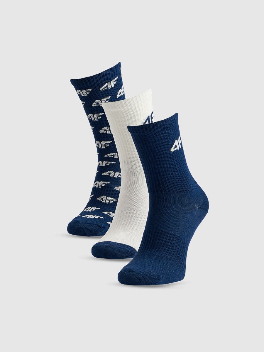 Chłopięce skarpetki (3-pack) 4F 4FJRSS26USOCM664 - multikolor