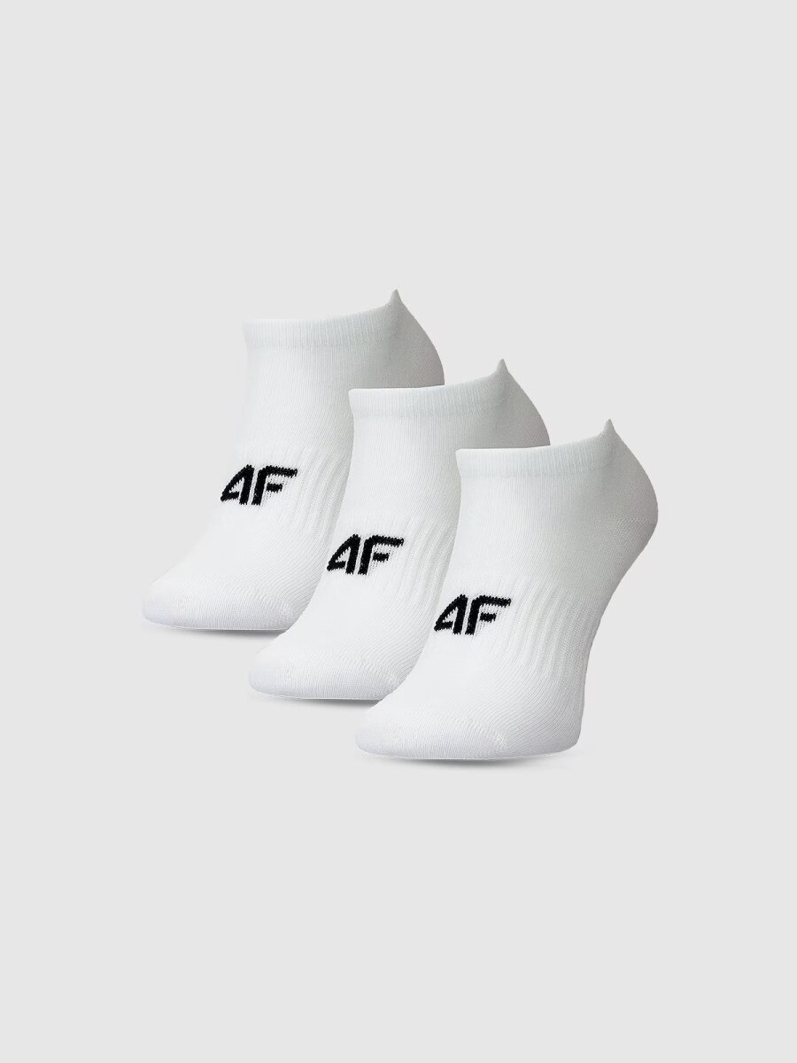 Dziewczęce skarpetki (3-pack) 4F 4FJWMM00USOCF496 - białe