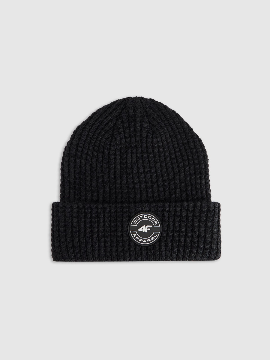 Chłopięca czapka 4F 4FJWAW25ACAPM658 - czarna