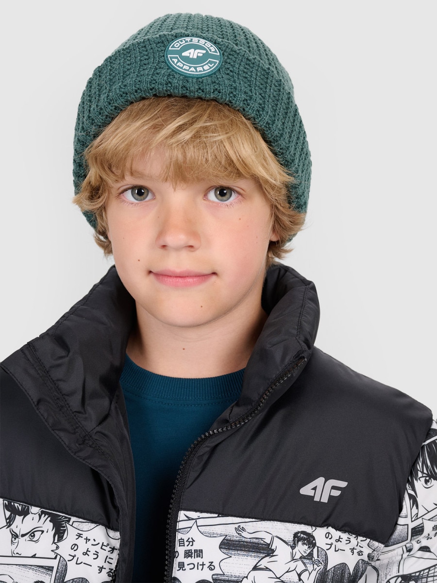 Chłopięca czapka 4F 4FJWAW25ACAPM658 - zielona