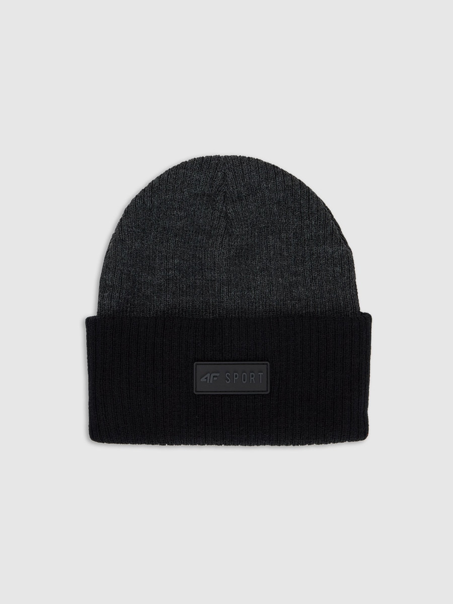 Chłopięca czapka zimowa 4F 4FJRAW25ACAPM0812 - szara