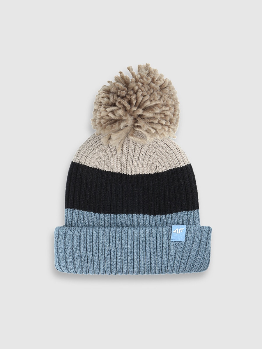 Chłopięca czapka zimowa 4F 4FJWAW25ACAPM660 - multikolor
