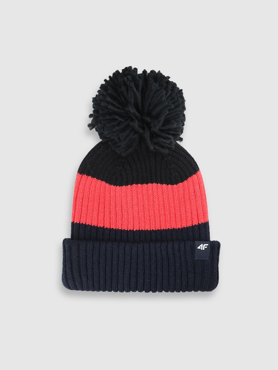 Chłopięca czapka zimowa 4F 4FJWAW25ACAPM660 - multikolor