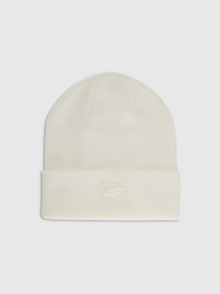 Dziecięca czapka zimowa 4F 4FJRAW25ACAPU0743 - biała