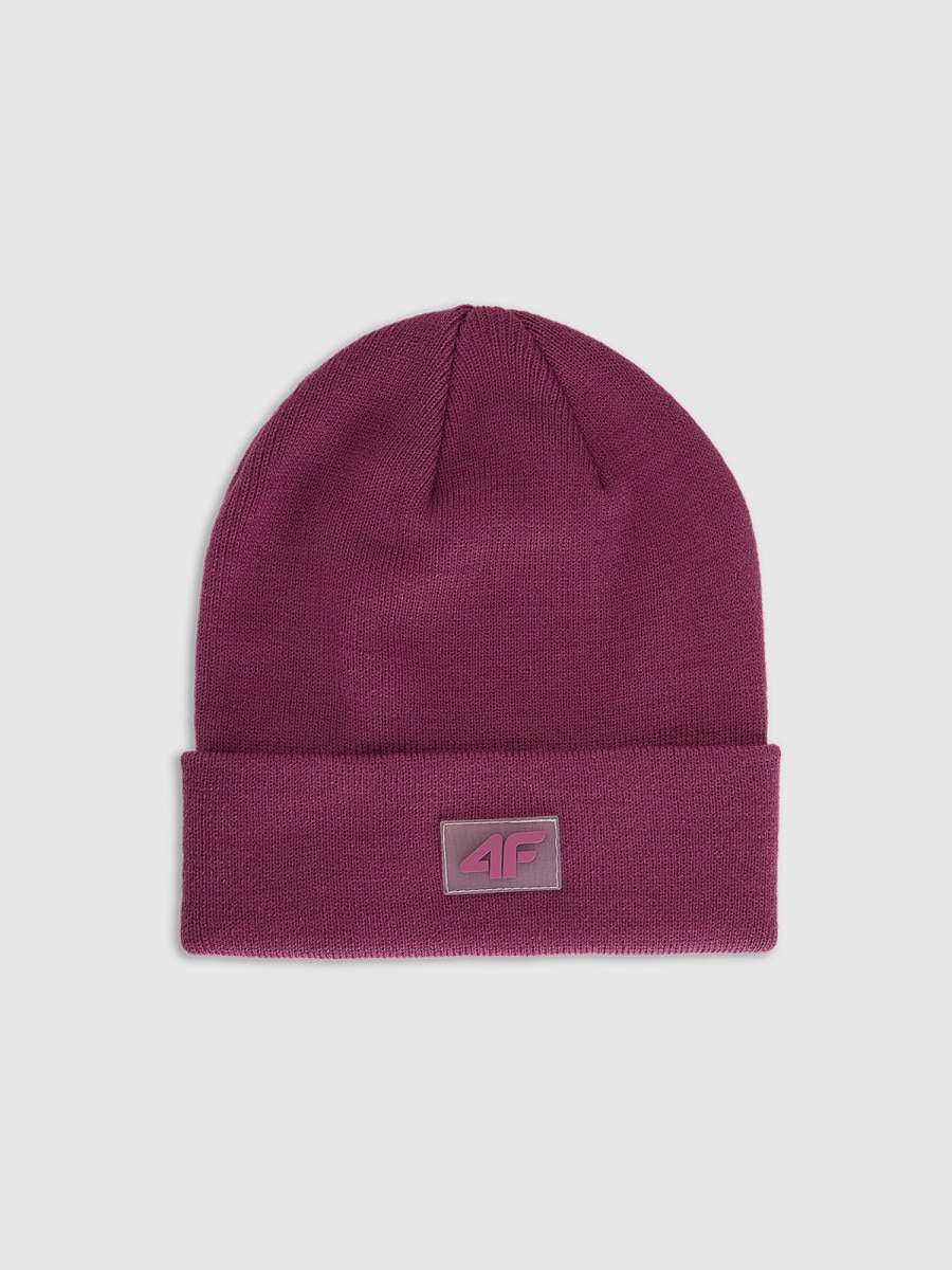 Dziecięca czapka zimowa 4F 4FJRAW25ACAPU0743 - fioletowa