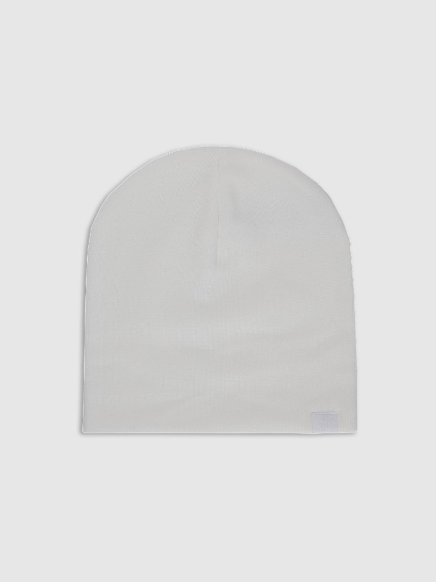 Dziecięca czapka zimowa 4F 4FJWAW25ACAPU602 - biała