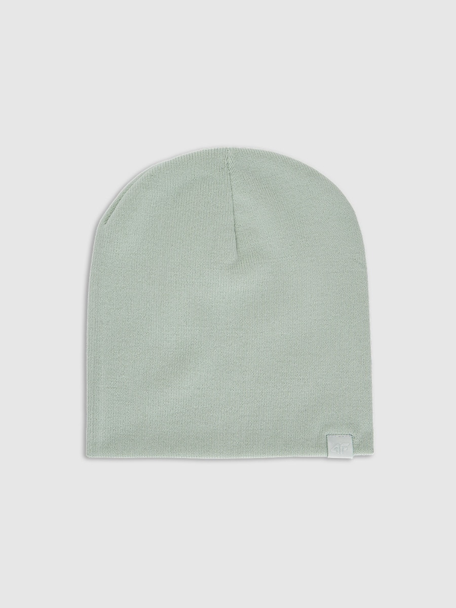 Dziecięca czapka zimowa 4F 4FJWAW25ACAPU602 - miętowa