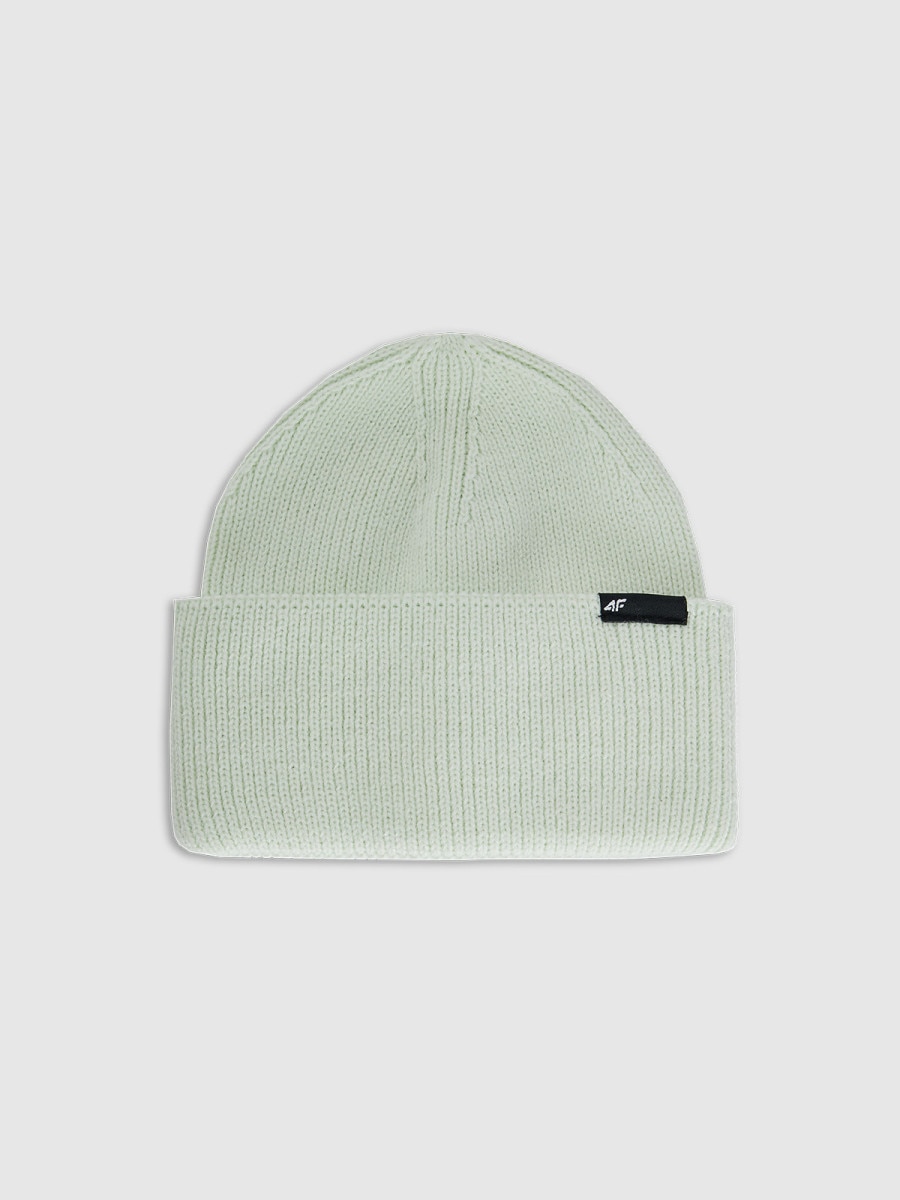 Dziecięca czapka zimowa 4F 4FJWAW25ACAPU652 - zielona