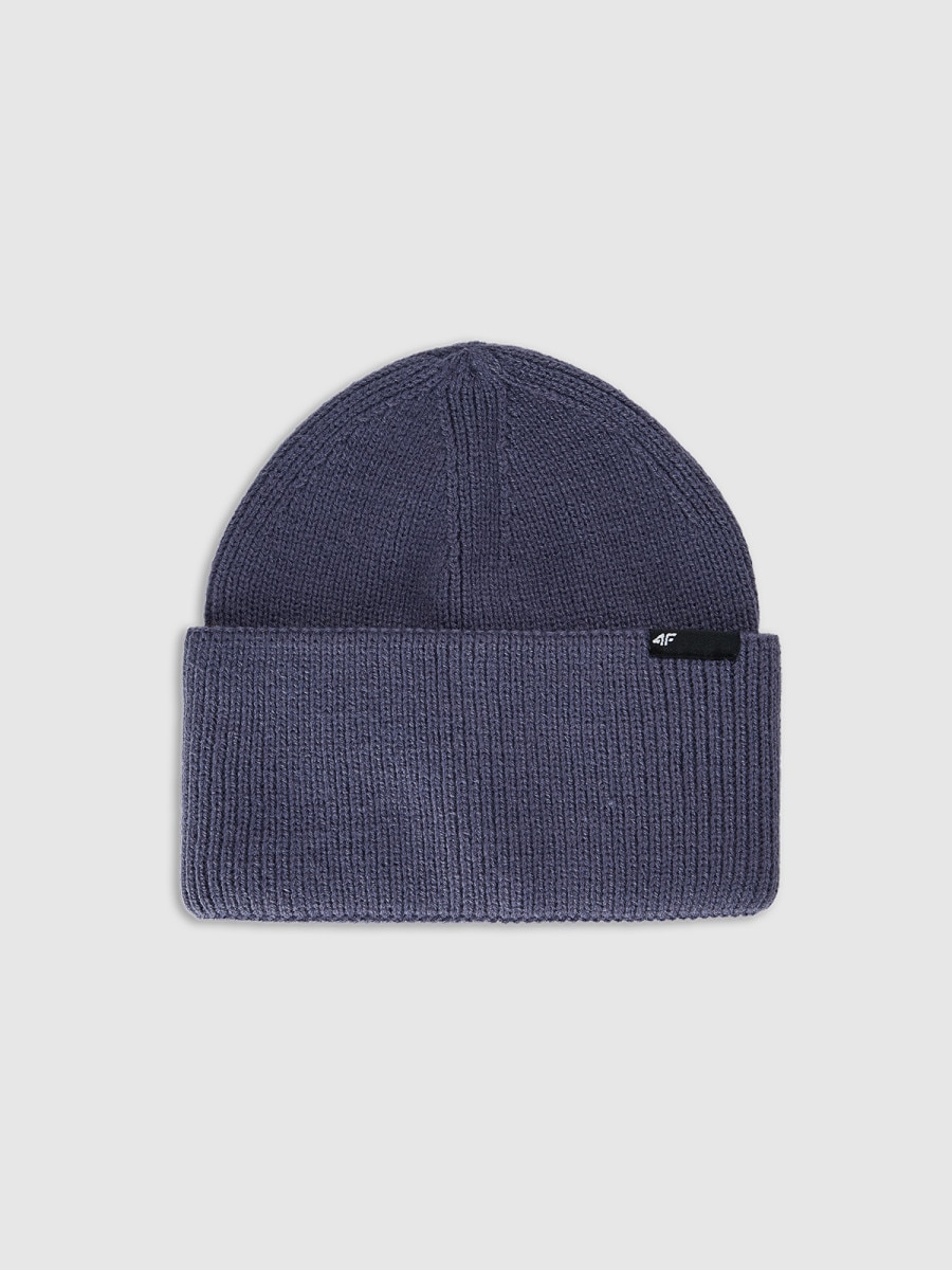 Dziecięca czapka zimowa 4F 4FJWAW25ACAPU652 - granatowa