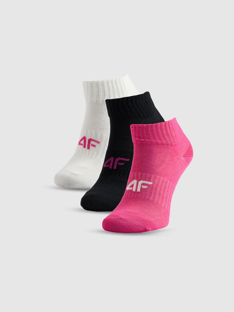 Dziewczęce skarpetki (3-pack) 4F 4FJRSS26USOCF0857 - multikolor