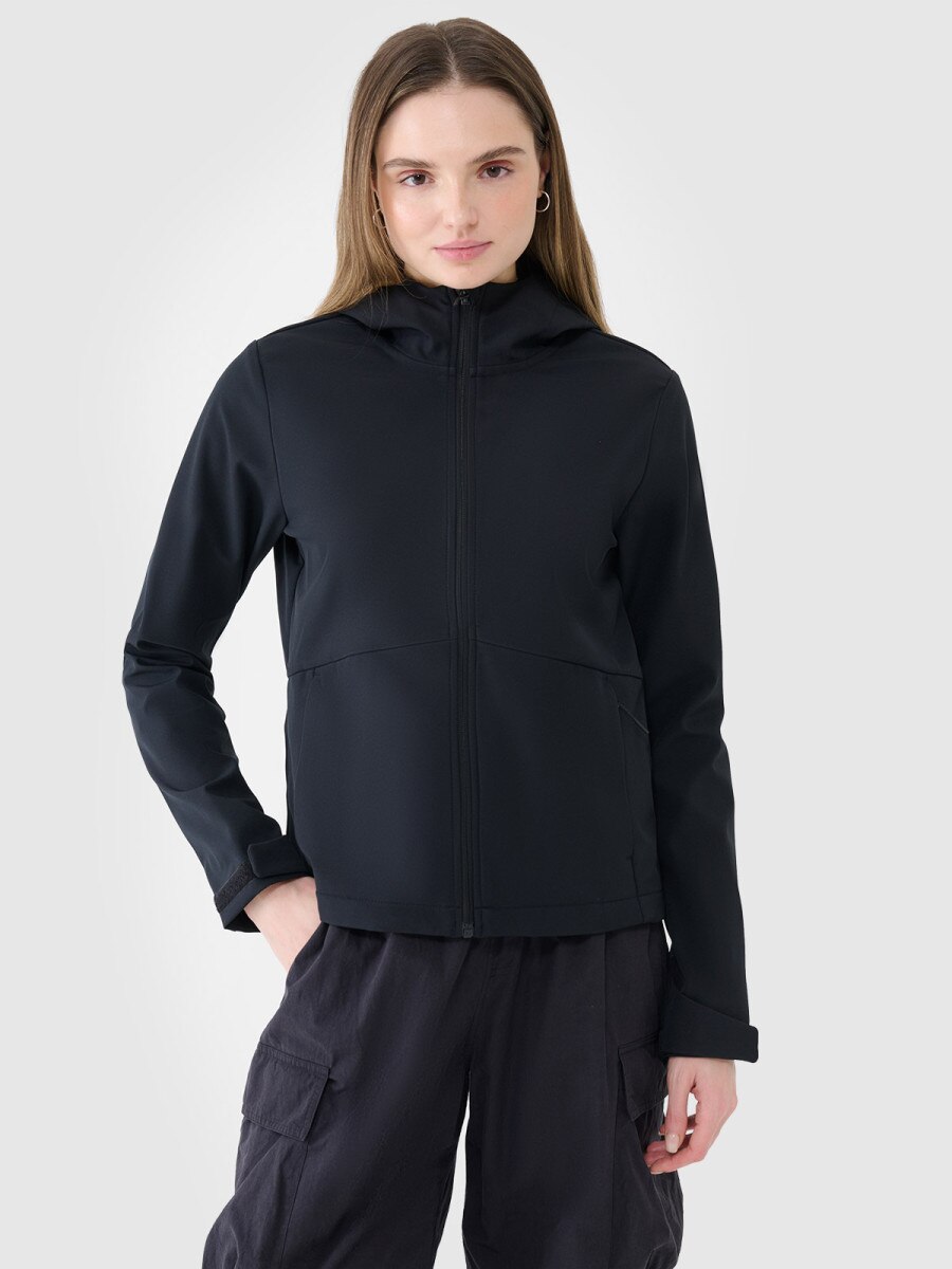 Damski softshell 4F 4FWSS25TSOFF320 - czarny