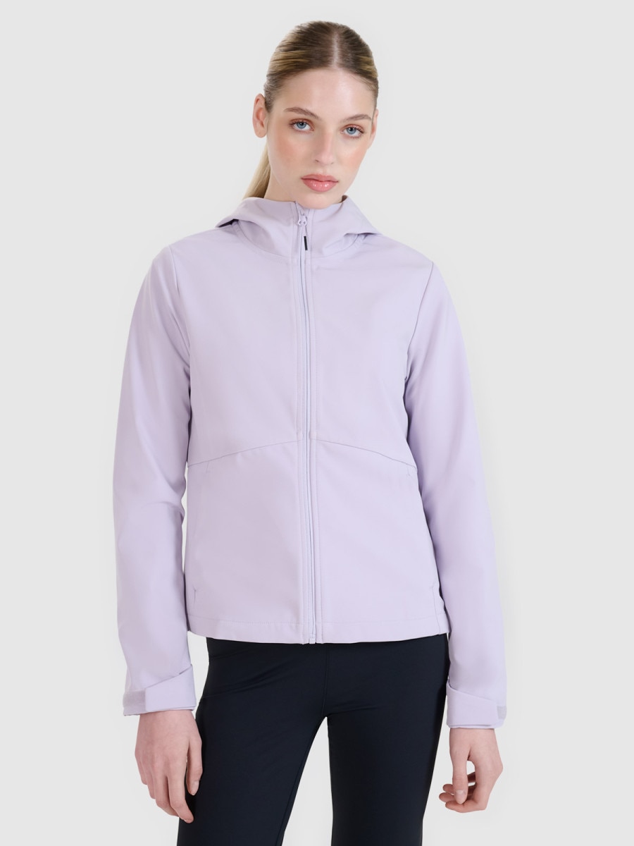 Damski softshell 4F 4FWSS25TSOFF320 - fioletowy